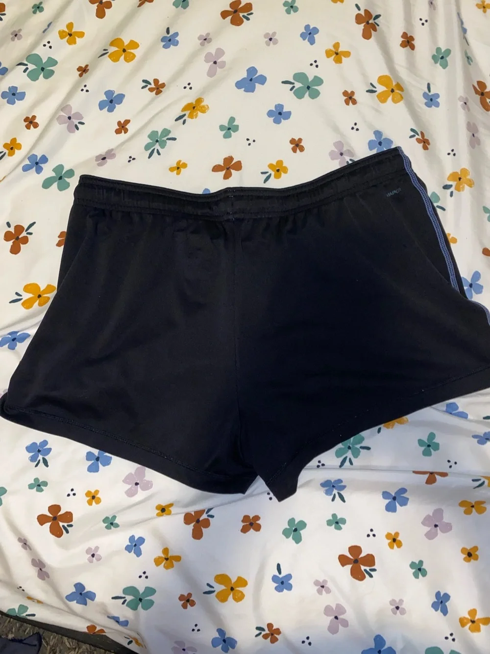 [FWP] Champion black athletic shorts with light purple / blue detailing